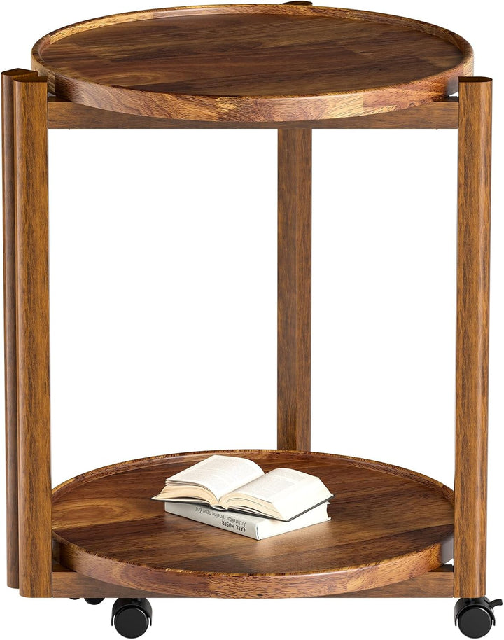 Small‑Space Friendly: Compact 16.9" diameter and 25.5" height fit tight corners, sofa sides, bedside and apartments