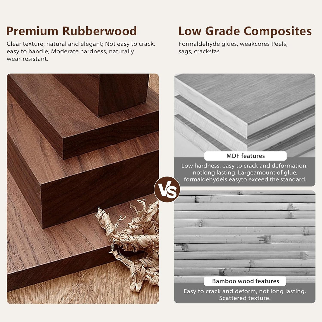 TAITIY Metal & Solid Wood Clothes Rack with Wheels, Wide 18.9" Wide, Walnut Accent