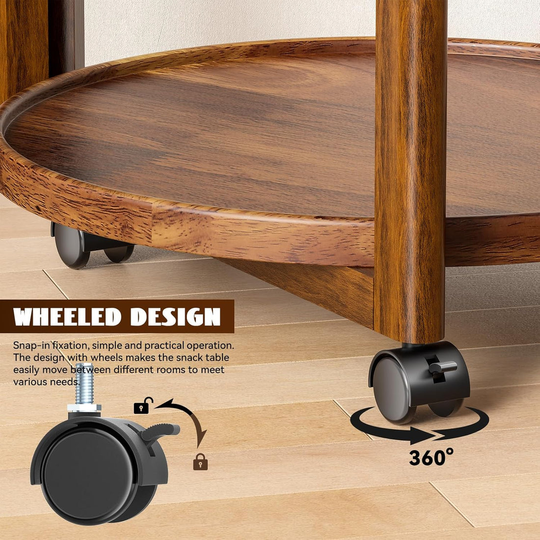 Small‑Space Friendly: Compact 16.9" diameter and 25.5" height fit tight corners, sofa sides, bedside and apartments