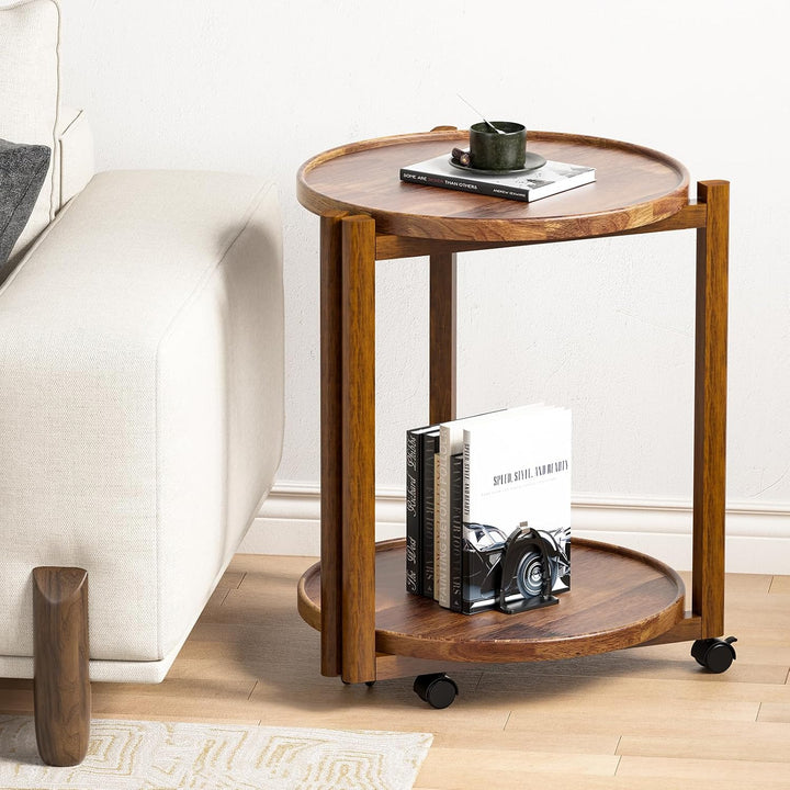 Small‑Space Friendly: Compact 16.9" diameter and 25.5" height fit tight corners, sofa sides, bedside and apartments