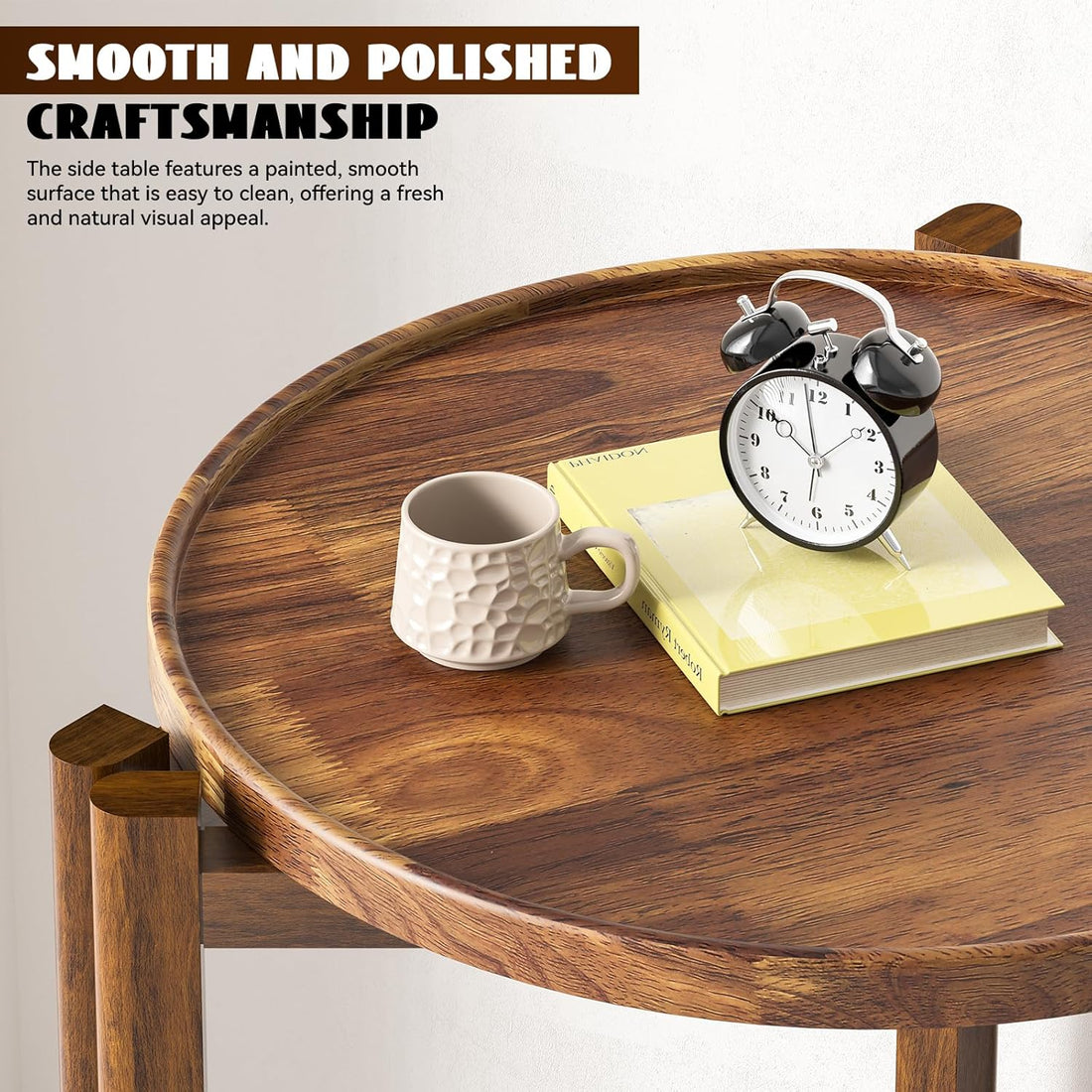 Small‑Space Friendly: Compact 16.9" diameter and 25.5" height fit tight corners, sofa sides, bedside and apartments