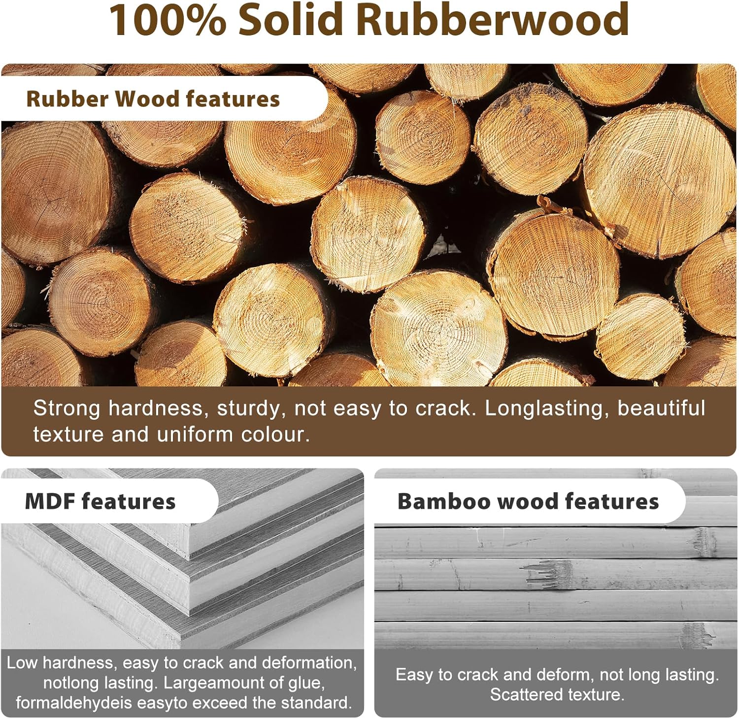 TAITIY Solid Wood Clothes Rack, 2 Shelves & 4 Hooks, Size L 25.98" Wide, Walnut Brown